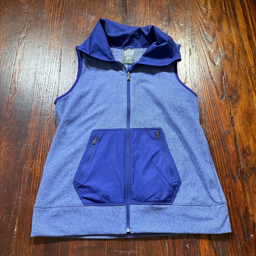 Under Armour Vest Womens L Purple Full Zip Survivor Hybrid Coldgear